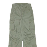 WILD FABLE Womens Cotton Blend Beige Relaxed Wide-Leg Cargo Trousers W26 L30