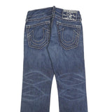 TRUE RELIGION Mens Jeans Blue Relaxed Straight Denim Medium W32 L34 Stylish