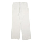ANGELS Womens Cotton Blend Relaxed White Trousers W32 L32 Casual Comfort