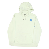 CARHARTT Mens White Hoodie M Cotton Blend Pullover Logo Print Casual
