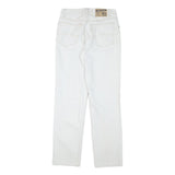 DOUGLAS Mens White Cotton Blend Regular Fit Straight Denim Jeans W27 L30