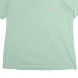 CARHARTT Womens Green Pocket T Shirt L Short Sleeve Crew Neck Classic Cotton