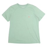 CARHARTT Womens Green Pocket T Shirt L Short Sleeve Crew Neck Classic Cotton