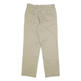 DICKIES Mens Cotton Blend Beige Regular Straight Trousers W31 L32 Classic