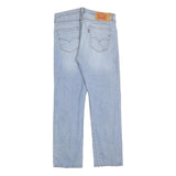 LEVI'S 501 Mens Jeans Blue Regular Straight Denim Light W32 L30 Classic Button