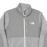THE NORTH FACE Womens Grey Fleece Track Jacket M Polyester Blend Zip Outdoor
