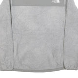 THE NORTH FACE Womens Grey Fleece Track Jacket M Polyester Blend Zip Outdoor