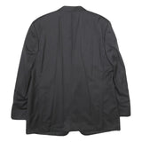 YVES SAINT LAURENT Mens Black Wool Classic XL Jacket Plain Button Closure