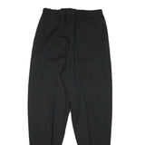 Womens Black Relaxed Leg Trousers W29 L29 Stirrup Bottom Polyester Blend