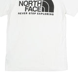THE NORTH FACE Mens White S Short Sleeve Crew Neck Logo Printed T-Shirt