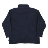 TIMBERLAND Mens Navy Blue Zip Jacket S Polyester Blend Plain Outdoor Casual