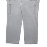 CARHARTT Womens Cotton Blend Grey Regular Fit Straight Leg Trousers W38 L28