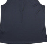 CREW CLOTHING Womens Navy Sleeveless Polo Shirt UK 14 Casual Summer Top