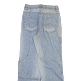 PHAT FARM Mens Jeans Blue Regular Straight Denim Light W30 L32 Casual Vintage