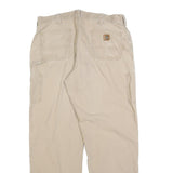 CARHARTT Mens Cotton Blend Beige Loose Straight Trousers W38 L34 Workwear Casual