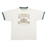 ALORE Mens White & Green Myrtle Beach Graphic T-Shirt XL Short Sleeve Crew Neck