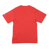 NISHI Mens Red National Sports Festival Graphic T-Shirt L Short Sleeve Crew Neck