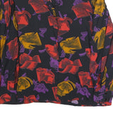 CHRISTIAN LLINARES Womens Black Red & Purple Printed Shirt Long Sleeve Collared