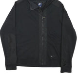 NIKE Mens Black Hoodie Full Zip M Cotton Blend Sportswear Casual