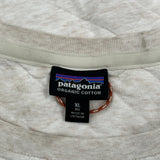 Patagonia Quilted Sweatshirt - XL Beige Cotton