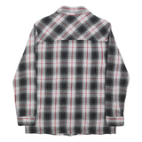 DRAVUS Womens Black & White Check Shirt S Cotton Blend Plaid Casual Button Up