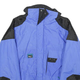 CORNICE Mens Blue & Black Outdoor Nylon Jacket M Zip Plain Lightweight