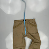 Ridegcut Cargo Trousers - 33W 34L Khaki Cotton Blend