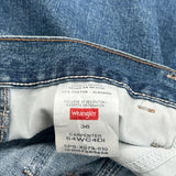 Wrangler Carpenter Shorts - 34W 10L Blue Cotton