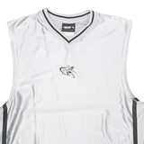 AND 1 BASKETBALL Mens White & Grey Sleeveless V-Neck Graphic Tank Top L