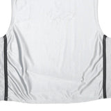 AND 1 BASKETBALL Mens White & Grey Sleeveless V-Neck Graphic Tank Top L