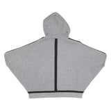 DKNY Womens Grey & Black Hooded Cotton Zip Jacket XS Jersey Casual