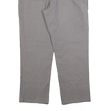DICKIES Mens Cotton Blend Grey Regular Fit Straight Trousers W36 L30 Workwear