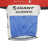 SKODA Mens Red & White & Blue Cycling Jersey L Short Sleeve Zip Up Sportswear