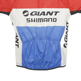 SKODA Mens Red & White & Blue Cycling Jersey L Short Sleeve Zip Up Sportswear