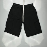 Unbranded Cargo Shorts - 34W 11L Black Cotton