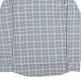 WRANGLER Mens Blue Grey Check Shirt M Cotton Blend Long Sleeve Casual