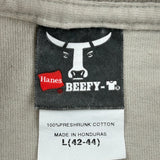 Harley Davidson Hanes Graphic T-Shirt - Large Beige Cotton