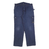 HELLY HANSEN Mens Relaxed Navy Blue Cargo Utility Trousers W36 L32 Workwear