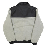 ATRIUM Mens Grey & Black Pullover Jacket XL Polyester Blend Contrast Panels Zip