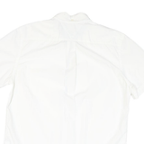 TOMMY HILFIGER Mens White Shirt L Classic Button-Down Casual Cotton Blend