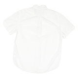TOMMY HILFIGER Mens White Shirt L Classic Button-Down Casual Cotton Blend