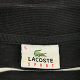 Lacoste Striped Polo Shirt - Large Blue Cotton