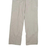 CARHARTT Mens Cotton Blend Beige Regular Fit Straight Trousers W34 L32 Workwear