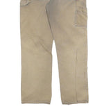 DICKIES Womens Beige Relaxed Straight Denim Medium W32 L30 Zip Cotton Blend