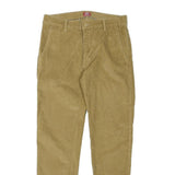 LEVI'S Womens Cotton Blend Beige Regular Straight Trousers W30 L30 Comfortable