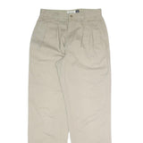 GAP Mens Relaxed Beige Cotton Blend Trousers W29 L32 Casual Zip Closure
