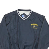 PORT AND COMPANY Mens Navy Marines Nylon Jacket L Pullover Plain Lightweight