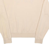 NIKE Womens Beige Crew Neck M Cotton Blend Lightweight Sweatshirt Pullover