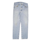 CARHARTT Mens Regular Blue Denim Light Jeans W34 L34 Classic Zip Pockets