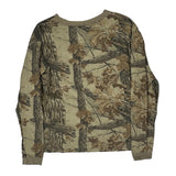 Mossy Oak Camo Sweatshirt - XL Khaki Cotton Blend